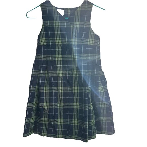 Talbots Kids 6 Vtg Girls Plaid Dress Watchplaid Check Acadamia Preppy Money - Picture 1 of 7